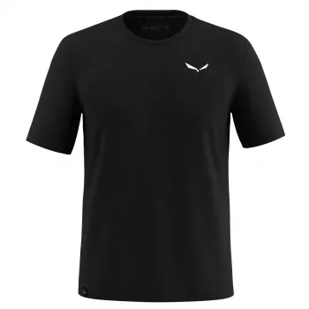 Salewa Eagle Minilogo AM T-Shirt - Black Out, Μέγεθος M
