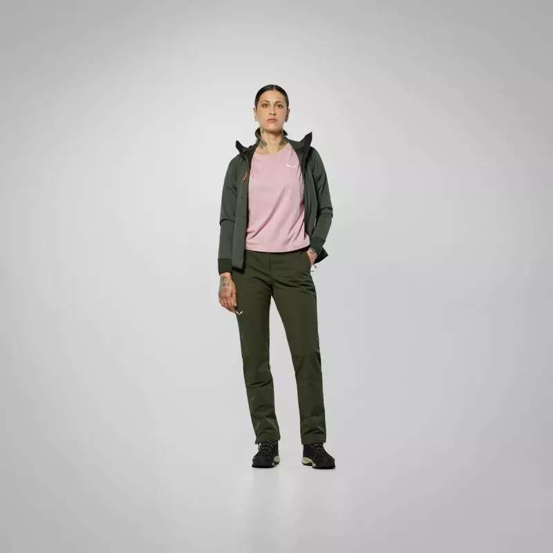 Salewa Puez Dolomia 2 Γυναικείο Παντελόνι Softshell - Dark Olive, Μέγεθος S