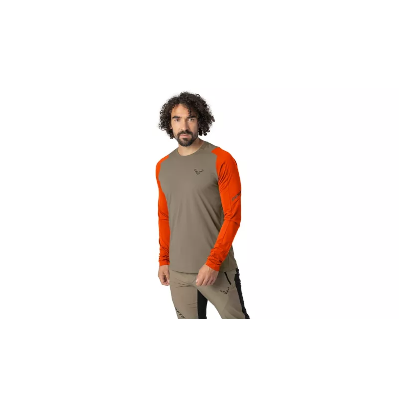 SALEWA Dynafit Transalper L/S Tee μπλούζα με μακρύ μανίκι - Fallen Rock μέγεθος M