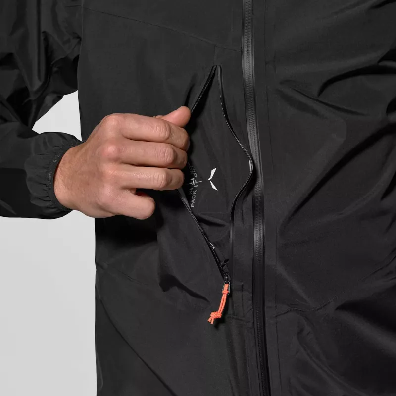 Salewa Agner 3 PTX 3L Jacket - Black Out, Μέγεθος XL