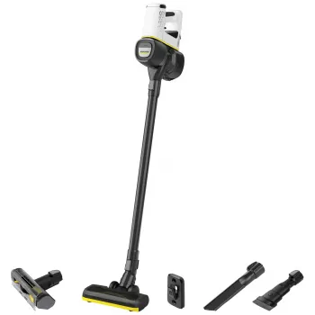 Kärcher VC 4 Cordless myHome Pet 2-in-1 Όρθια Ηλεκτρική Σκούπα, χωρίς σακούλα, Μαύρο/Λευκό, 0,65 L