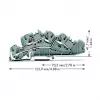 WAGO 2005-7642 Ακροδέκτης διέλευσης, 4 mm², 32 A, 400 V, γκρι, CAGE CLAMP