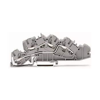 WAGO 2005-7642 Ακροδέκτης διέλευσης, 4 mm², 32 A, 400 V, γκρι, CAGE CLAMP