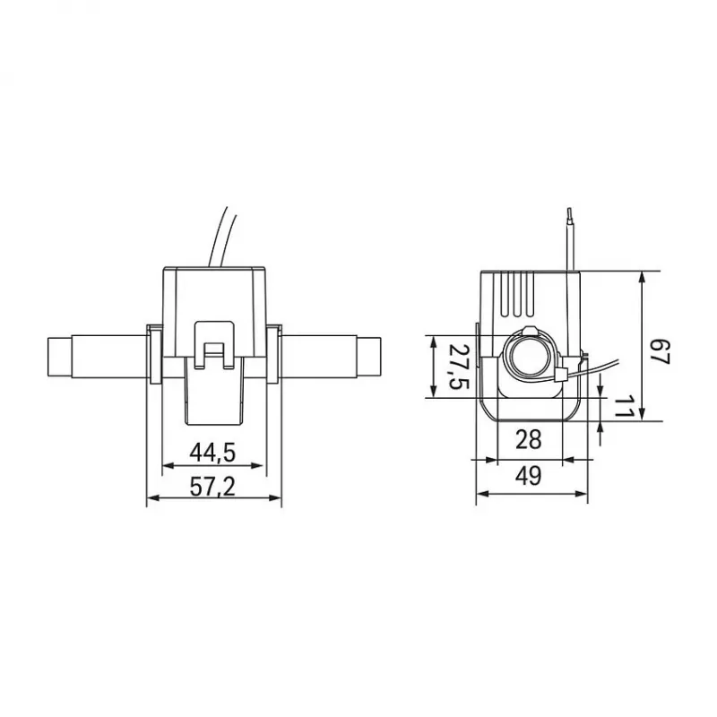 WAGO 855-4105/250-101 Split-Core Μετασχηματιστής ρεύματος 250/1A Κλάση 1