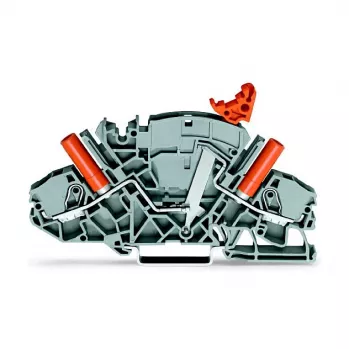 WAGO 2007-8821 Μπλοκ ακροδεκτών Push-in 3 αγωγών, 10 mm², γκρι