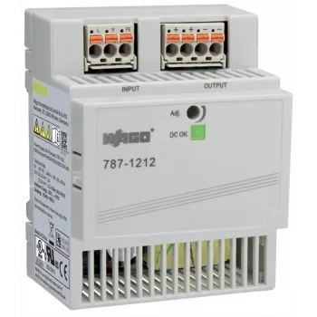 WAGO 787-1212 Τροφοδοτικό διακοπτικό ράγας DIN 60 W 24 V 2,5 A