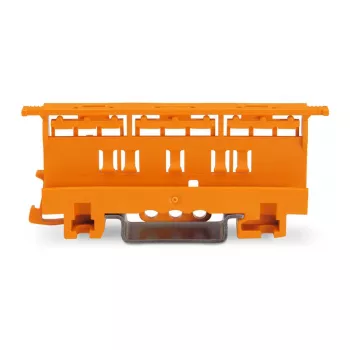 WAGO 221-500 Βάση τοποθέτησης για ακροδέκτες σύνδεσης σειράς 221, Πολυαμίδιο, Πορτοκαλί, 17,5 mm x 25,5 mm x 77,6 mm
