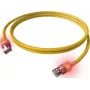 EasyLan DualBoot καλώδιο patch LED RJ45 S/FTP Cat.6A (Class EA) με βύσμα saCon, LSOH, κίτρινο, 7,5 m