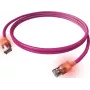 EasyLan DualBoot LED Patchkabel RJ45 S/FTP Cat.6A (Class EA) - με βύσμα saCon - LSOH - μωβ - 7m