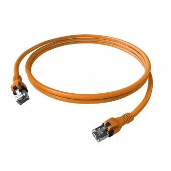 EasyLan saCon DualBoot Patch καλώδιο S/FTP πορτοκαλί 5,00m Cat.6A