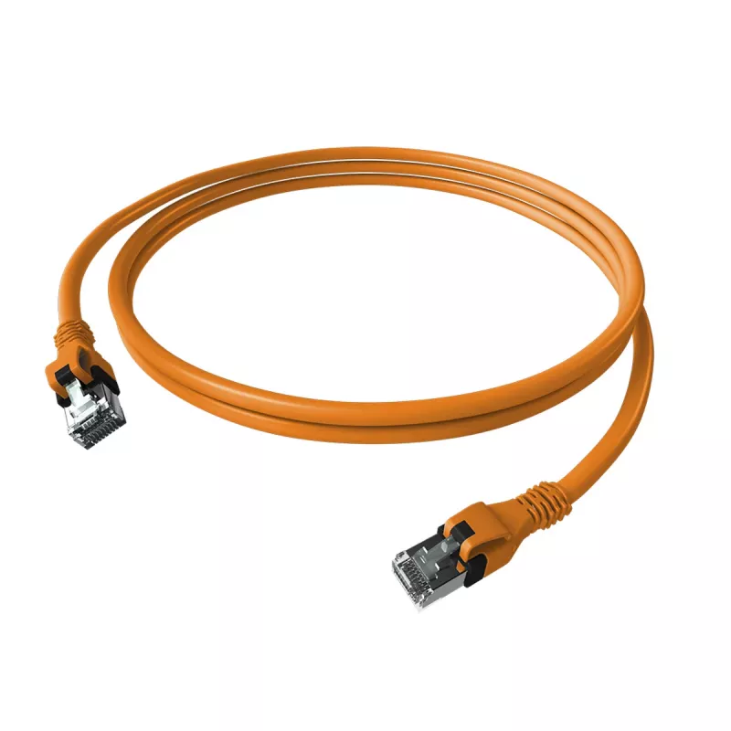 EasyLan saCon DualBoot Patch καλώδιο S/FTP πορτοκαλί 5,00m Cat.6A