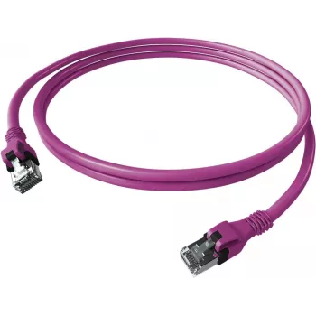 EASYLAN CPP1OVAVAV0050 DualBoot Push Patch καλώδιο Cat.6A S/FTP θωρακισμένο μωβ 5,0m