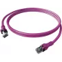 EASYLAN CPP1OVAVAV0050 DualBoot Push Patch καλώδιο Cat.6A S/FTP θωρακισμένο μωβ 5,0m