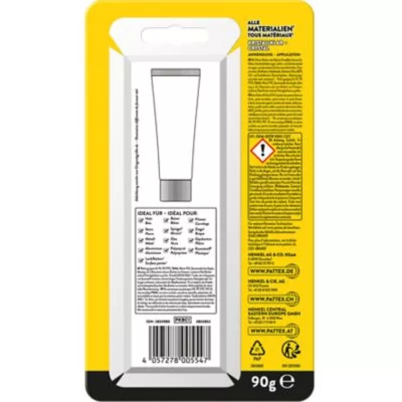 Pattex Universal-Klebstoff Bohren überflüssig Crystal Clear PKBC1 90g