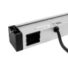 Bachmann DESK Rail Πολύπριζο με 2 πρίζες Schuko και 2 θύρες φόρτισης USB, καλώδιο 2m, Ασημί/Μαύρο
