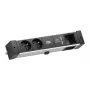 Bachmann Desk Rail - 2 m - Εσωτερικού χώρου - τύπου E - Αλουμίνιο - Πλαστικό - Μαύρο - Ασημί - 2 Πρίζες AC