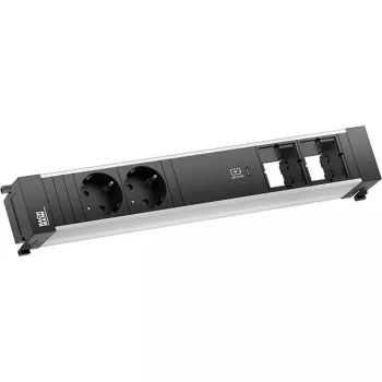 Bachmann POWER FRAME 2x πρίζες Schuko 1x φορτιστή USB-C 2x υποδοχές CM 0,2m GST18