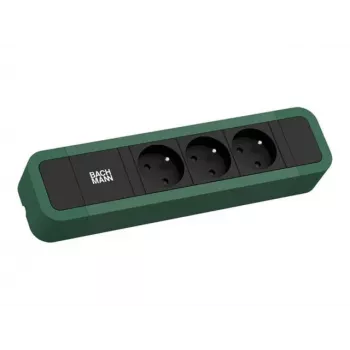 Bachmann PRIMO 2 3xUTE 2,0m 350.224 CEE 7/7 RAL 6028 πευκοπράσινο πολύπριζο