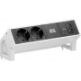 Bachmann DESK2 2x Schuko USB-C 45W 0,2m Λευκό RAL9010 Μονάδα τροφοδοσίας γραφείου