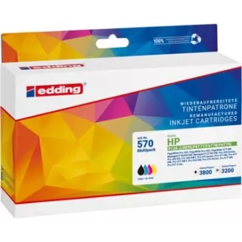 EDDING Μελανοταινία 18-570 Συμβατή HP 913A Μαύρο/Κυανό/Ματζέντα/Κίτρινο συσκευασία 4 τεμ.