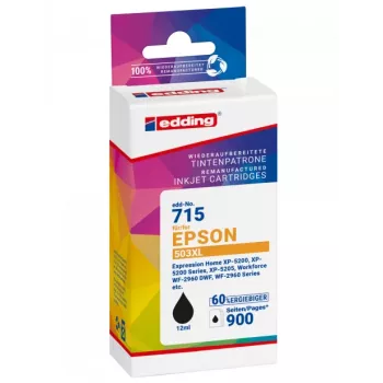 EDDING συμβατό μελάνι μαύρο για Epson 503XL T09R1 (18-715)