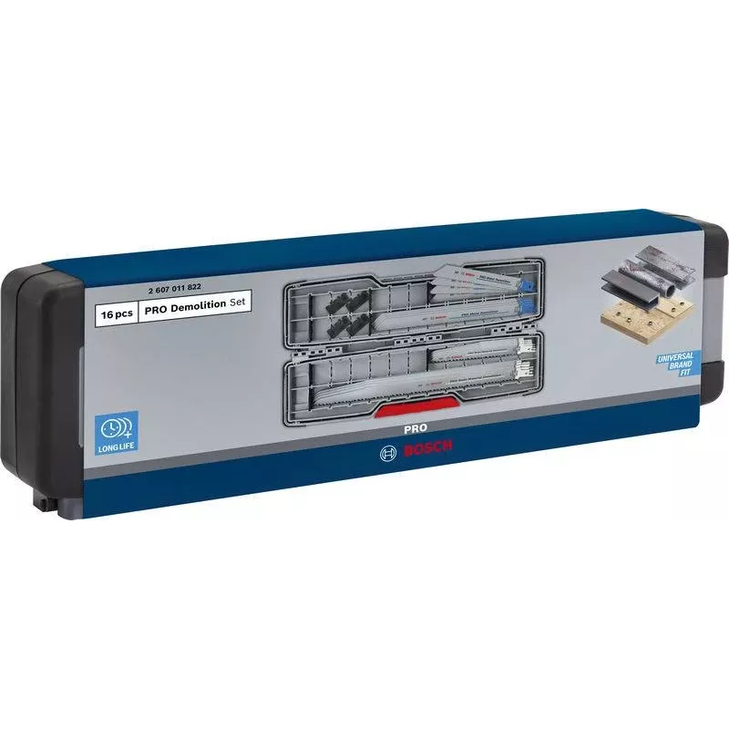 Bosch PRO Tough Box Σετ λεπίδων σπαθί κατεδάφισης 16 τεμ.