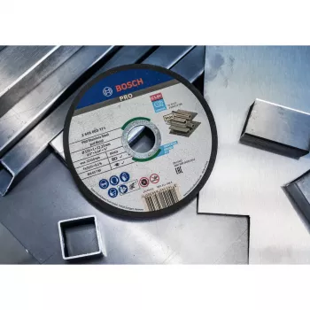 BOSCH POWERTOOLS PRO δίσκος κοπής για ανοξείδωτο χάλυβα και μέταλλο, Ø 125 mm, 100 τεμ. σε κουβά (οπή 22,23 mm, WA 60 T BF)