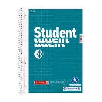 BRUNNEN College Block Student DUO DIN A4 γραμμωμένο και καρό