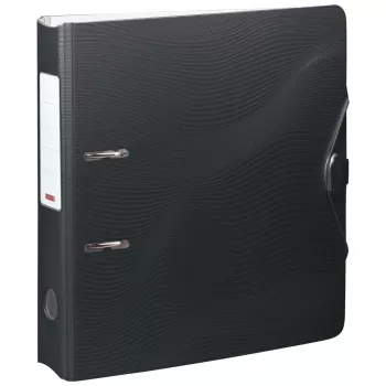 BRUNNEN WAVE Χαρτοφύλακας με μοχλό Onyx Black Πλαστικό 7,0 cm DIN A4