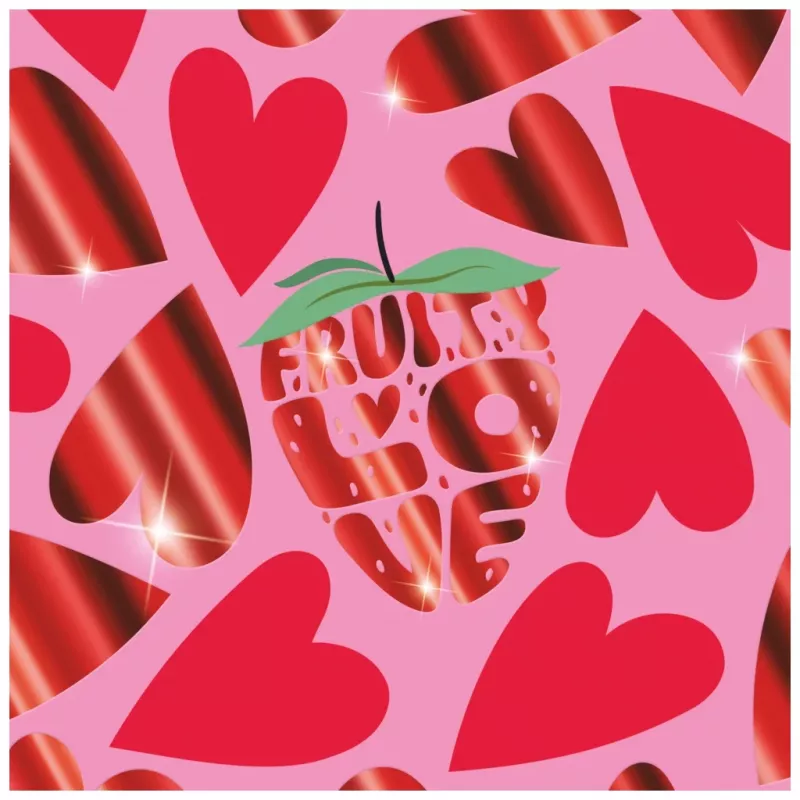 Brunnen Fruity Love ρινγκ μπλοκ ροζ