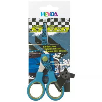 BRUNNEN παιδικό ψαλίδι Fast Wheels μπλε/πράσινο 13,0 cm