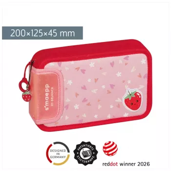 BRUNNEN γεμάτη κασετίνα s'maepp Fruity Love ροζ/κόκκινο 16 τεμ., 20,0 x 4,5 cm (1049120522)