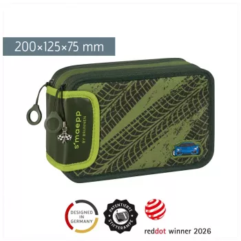 BRUNNEN γεμάτη κασετίνα s'maepp Fast Wheels πράσινο/ανοιχτό πράσινο 33 τεμ., 20,0 x 7,5 cm (1049121521)