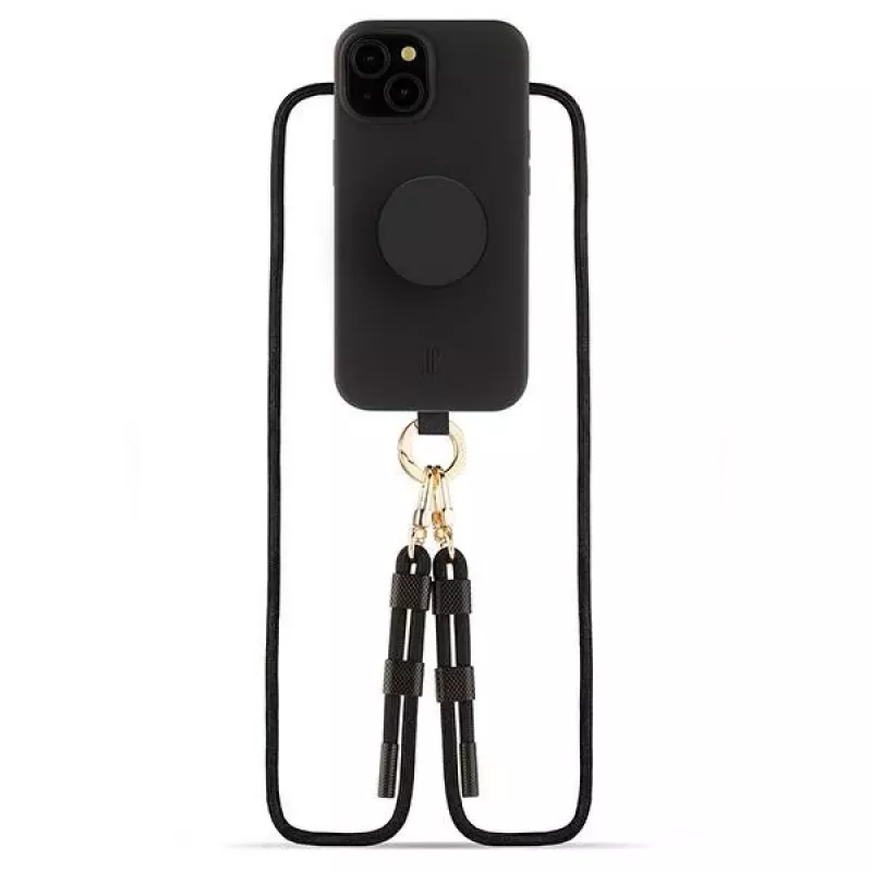 Just Elegance 3-in-1 PopGrip Θήκη για Apple iPhone 15, 6,1 ίντσες, Μαύρο