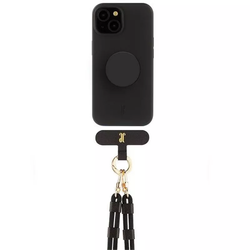 Just Elegance 3-in-1 PopGrip Θήκη για Apple iPhone 15, 6,1 ίντσες, Μαύρο