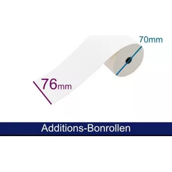 ARTDEV 2-φύλλο χαρτί χωρίς άνθρακα ρολό 76mm x 25m Λευκό/Κίτρινο για εκτυπωτή ακίδων