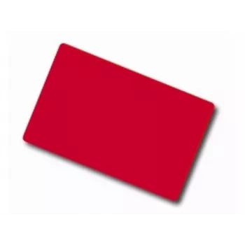 ARTDEV Κενή κόκκινη κάρτα PVC - 30mil 0,76mm - CR80 - Μεμονωμένη