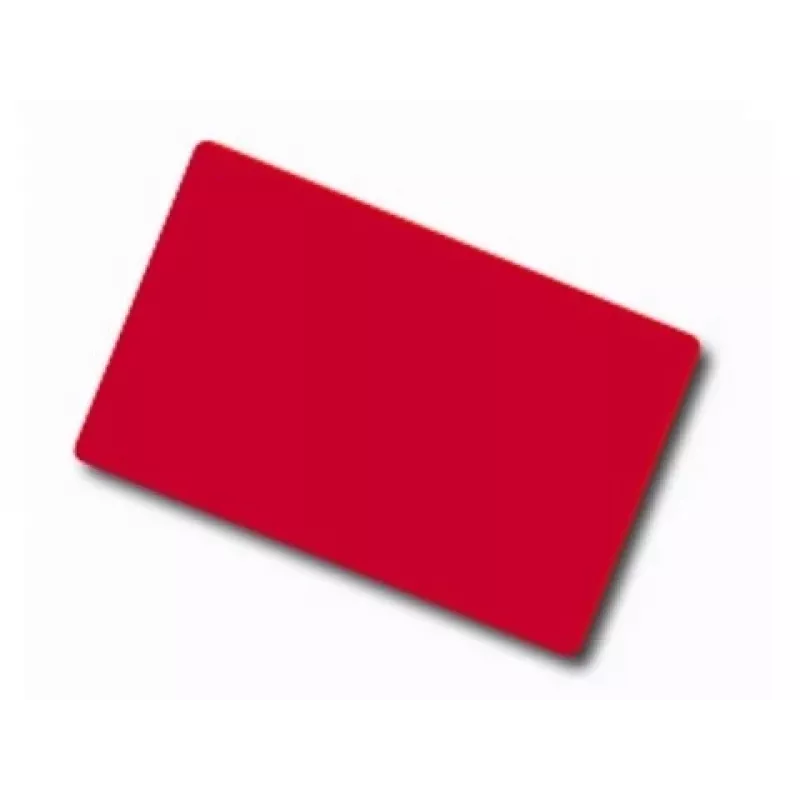 ARTDEV Κενή κόκκινη κάρτα PVC - 30mil 0,76mm - CR80 - Μεμονωμένη