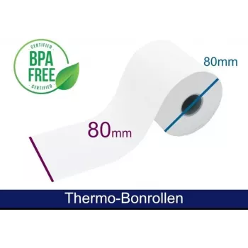 ARTDEV Θερμικό ρολό 80x80x25 mm Λευκό 72m 55g 50 ρολά/συσκευασία