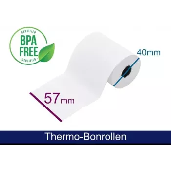 ARTDEV Θερμικό ρολό - 57x40x12 mm Π/Δ max./Κ με κείμενο χρέωσης 18m 48g