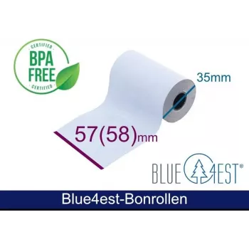 ARTDEV θερμικό ρολό - 57x35x12 mm Π/Δ max./K λευκό 14m Blue4est Blue Eco Paper με