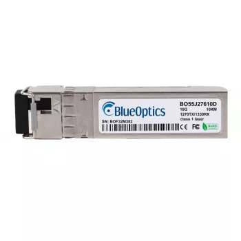 BlueOptics BO55J27610D Συμβατός με Ruckus 10G-SFPP-BXU-S SFP+ Bidi πομποδέκτης, LC-Simplex, 10GBASE-B, 10 km