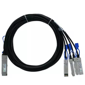 BlueOptics Ruckus 100G-QSFP-4SFP-P-0501 Συμβατό BlueLAN QSFP28 σε 4x SFP28 Παθητικό Direct Attach Copper Breakout καλώδιο, 1m