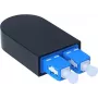 BlueOptics Loopback Adapter SC Duplex Singlemode SM 9/125µm κεραμικό ferrule μπλε
