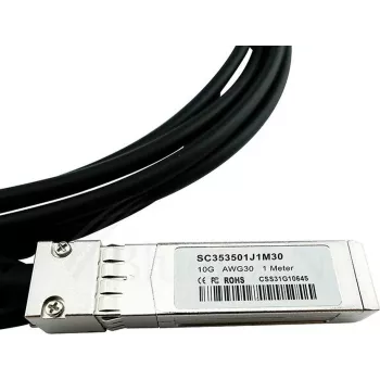 BlueLAN Συμβατό με Maipu SFP-STACK-10 10GBASE-CR παθητικό καλώδιο SFP+ Direct Attach, 1m, AWG30