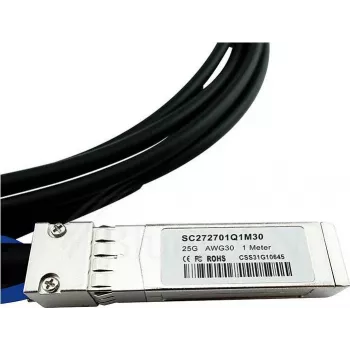 Συμβατό MikroTik S+DA0002 BlueLAN 10GBASE-CR παθητικό καλώδιο Direct Attach SFP+ σε SFP+, 2 μέτρα, AWG30 (S+DA0002-BL)