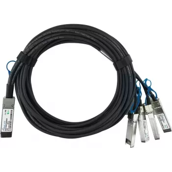 BlueOptics συμβατό HPE Q9S72A BlueLAN παθητικό 100GBASE-CR4 QSFP28 σε 4x25GBASE-CR SFP28 Direct Attach Breakout καλώδιο, 1m, AWG26