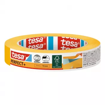 TESA Perfect+ Χαρτοταινία βαφής Κίτρινο 50m x 19mm 1 ρολό