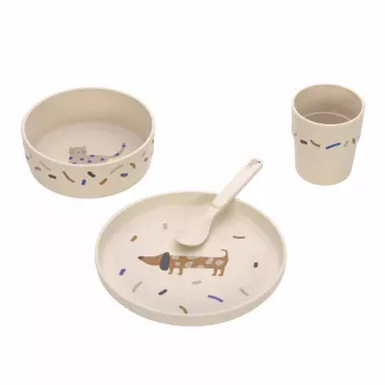 Lassig Little Mateys Σετ τραπεζιού 5 τεμ. Royal Blue - Πιάτο, μπολ, ποτήρι, κουτάλι, πιρούνι