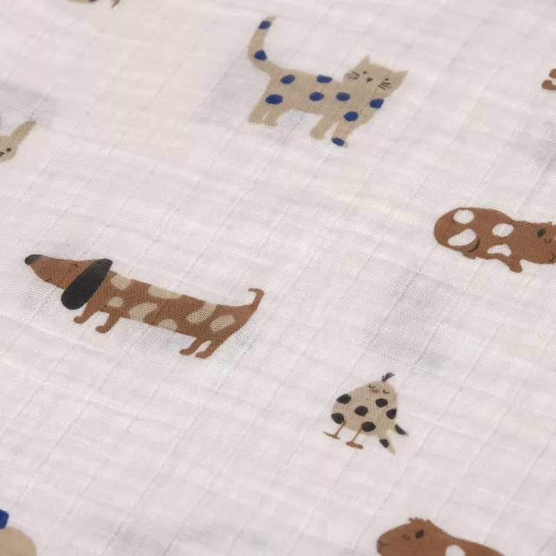 Lassig Σετ πάνες μουσελίνας 3 τεμ. 60x60cm Little Mateys Royalblue